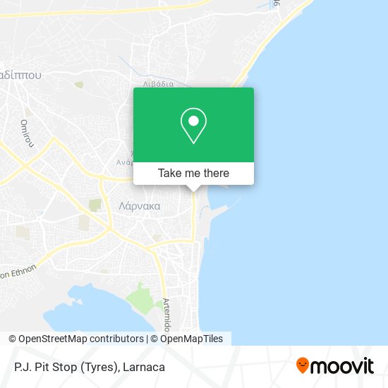 P.J. Pit Stop (Tyres) χάρτης