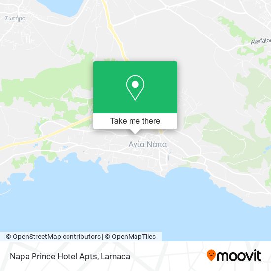 Napa Prince Hotel Apts map