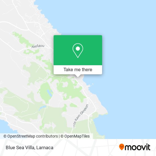 Blue Sea Villa χάρτης