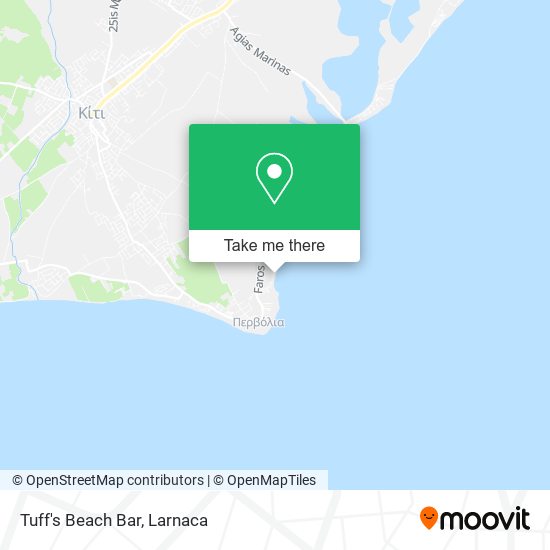 Tuff's Beach Bar χάρτης