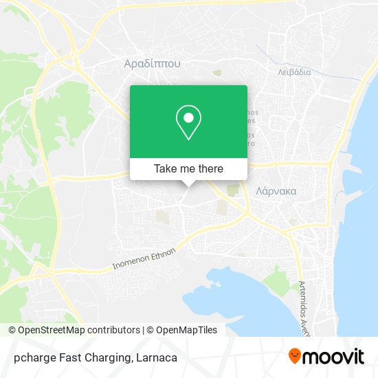 pcharge Fast Charging map