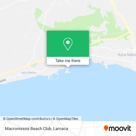 Macronissos Beach Club map