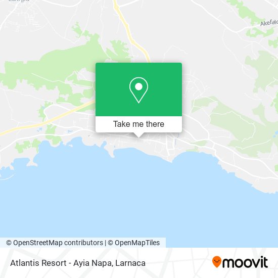 Atlantis Resort - Ayia Napa χάρτης