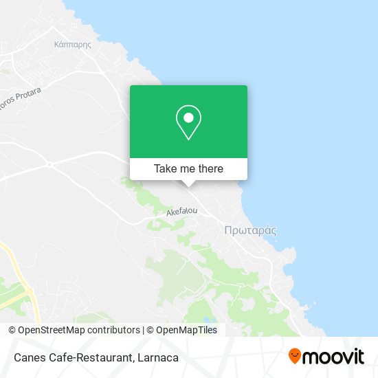 Canes Cafe-Restaurant χάρτης