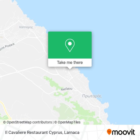 Il Cavaliere Restaurant Cyprus map