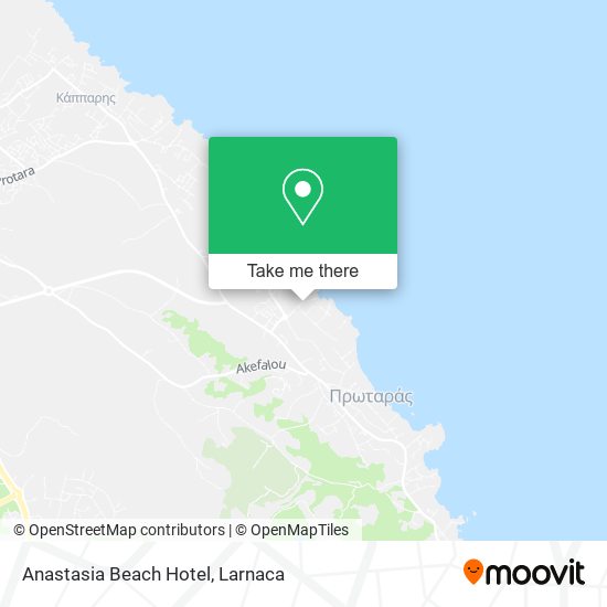 Anastasia Beach Hotel χάρτης