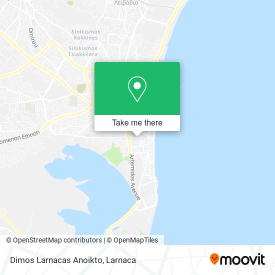 Dimos Larnacas Anoikto map