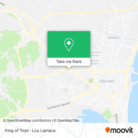 King of Toys - Lca χάρτης