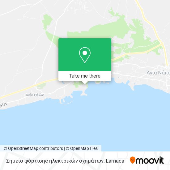 Σημείο φόρτισης ηλεκτρικών οχημάτων map