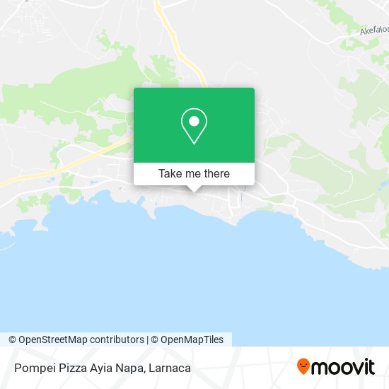 Pompei Pizza Ayia Napa map