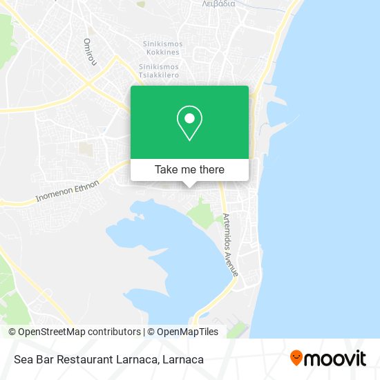 Sea Bar Restaurant Larnaca χάρτης