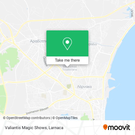 Valiantis Magic Shows map