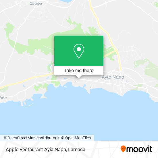 Apple Restaurant Ayia Napa map