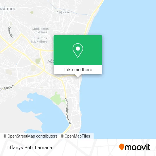 Tiffanys Pub map