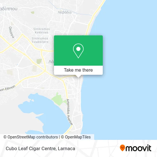 Cubo Leaf Cigar Centre map