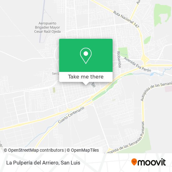 Mapa de La Pulpería del Arriero