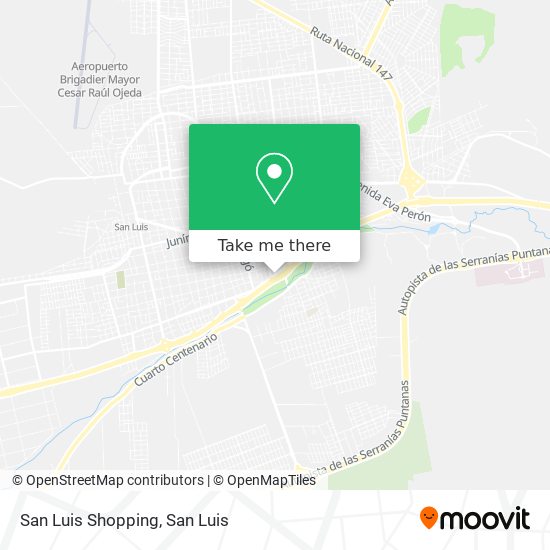 San Luis Shopping map