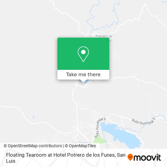 Floating Tearoom at Hotel Potrero de los Funes map