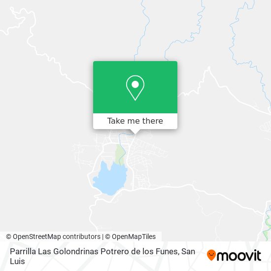 Parrilla Las Golondrinas Potrero de los Funes map
