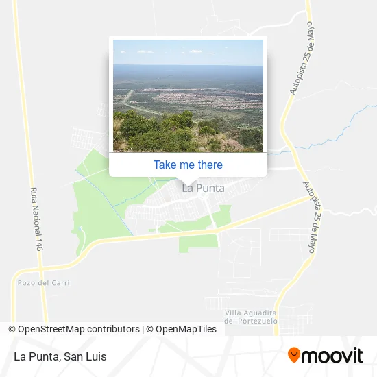 La Punta map