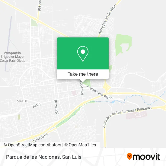 Parque de las Naciones map