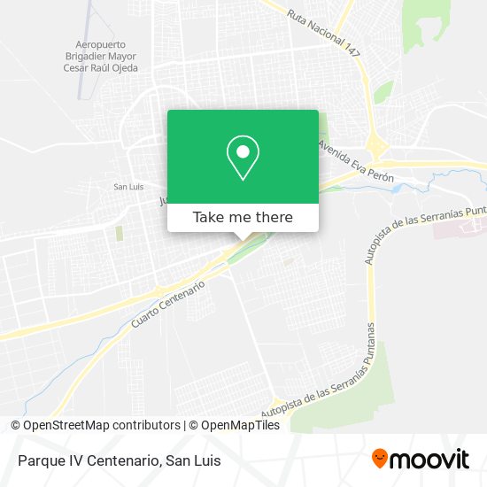 Parque IV Centenario map