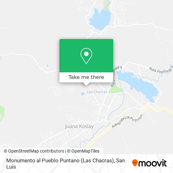 Monumento al Pueblo Puntano (Las Chacras) map