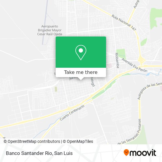 Banco Santander Rio map