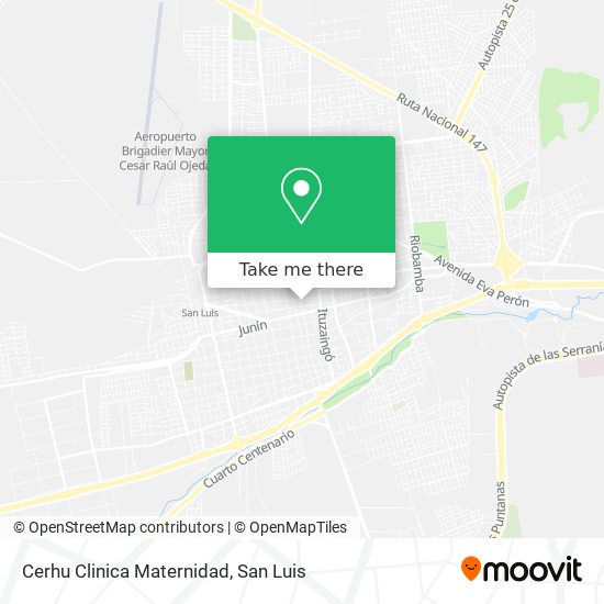 Cerhu Clinica Maternidad map