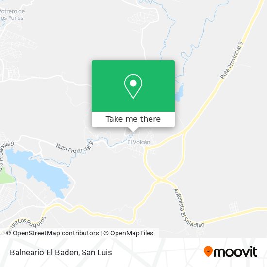 Mapa de Balneario El Baden