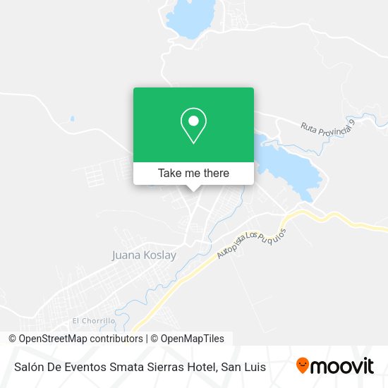 Salón De Eventos Smata Sierras Hotel map