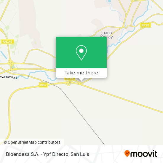 Mapa de Bioendesa S.A. - Ypf Directo