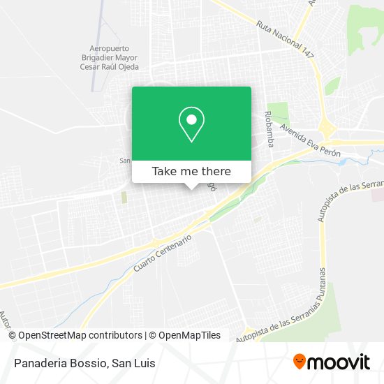 Mapa de Panaderia Bossio