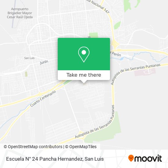 Mapa de Escuela N° 24 Pancha Hernandez