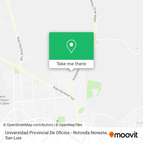 Mapa de Universidad Provincial De Oficios - Rotonda Noreste