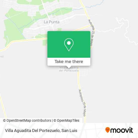 Villa Aguadita Del Portezuelo map