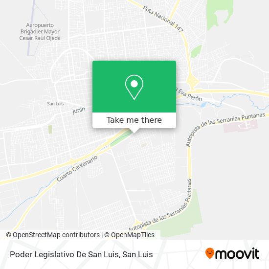 Poder Legislativo De San Luis map