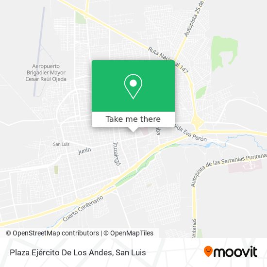 Plaza Ejército De Los Andes map
