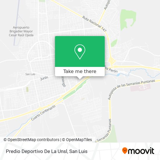 Predio Deportivo De La Unsl map