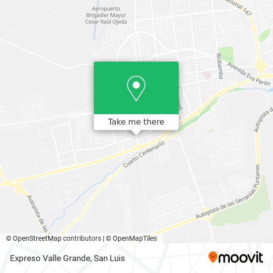 Mapa de Expreso Valle Grande