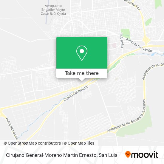 Cirujano General-Moreno Martin Ernesto map