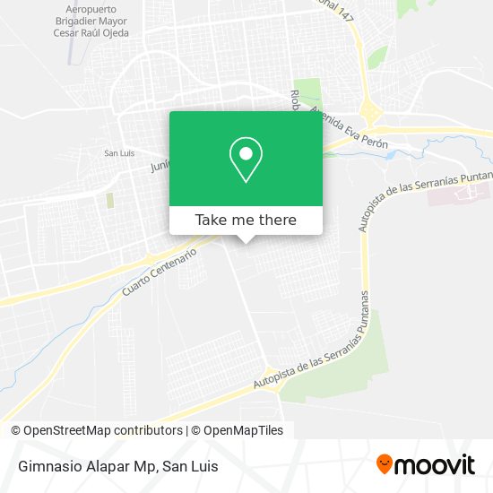 Mapa de Gimnasio Alapar Mp