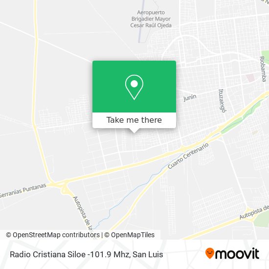 Mapa de Radio Cristiana Siloe -101.9 Mhz