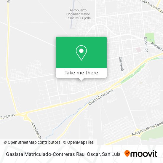 Mapa de Gasista Matriculado-Contreras Raul Oscar