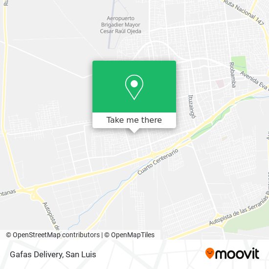 Mapa de Gafas Delivery