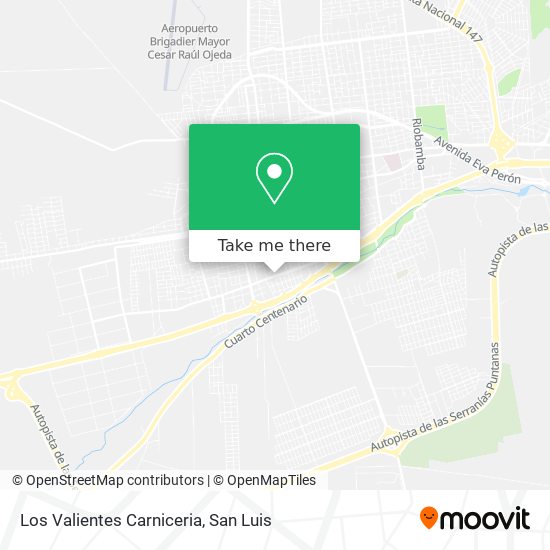 Los Valientes Carniceria map
