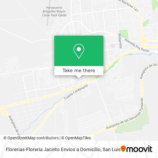 Mapa de Florerias-Florería Jacinto Envíos a Domicilio