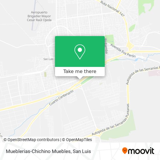 Mapa de Mueblerias-Chichino Muebles