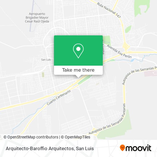 Arquitecto-Baroffio Arquitectos map