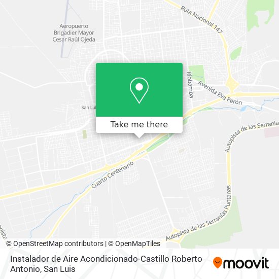 Instalador de Aire Acondicionado-Castillo Roberto Antonio map